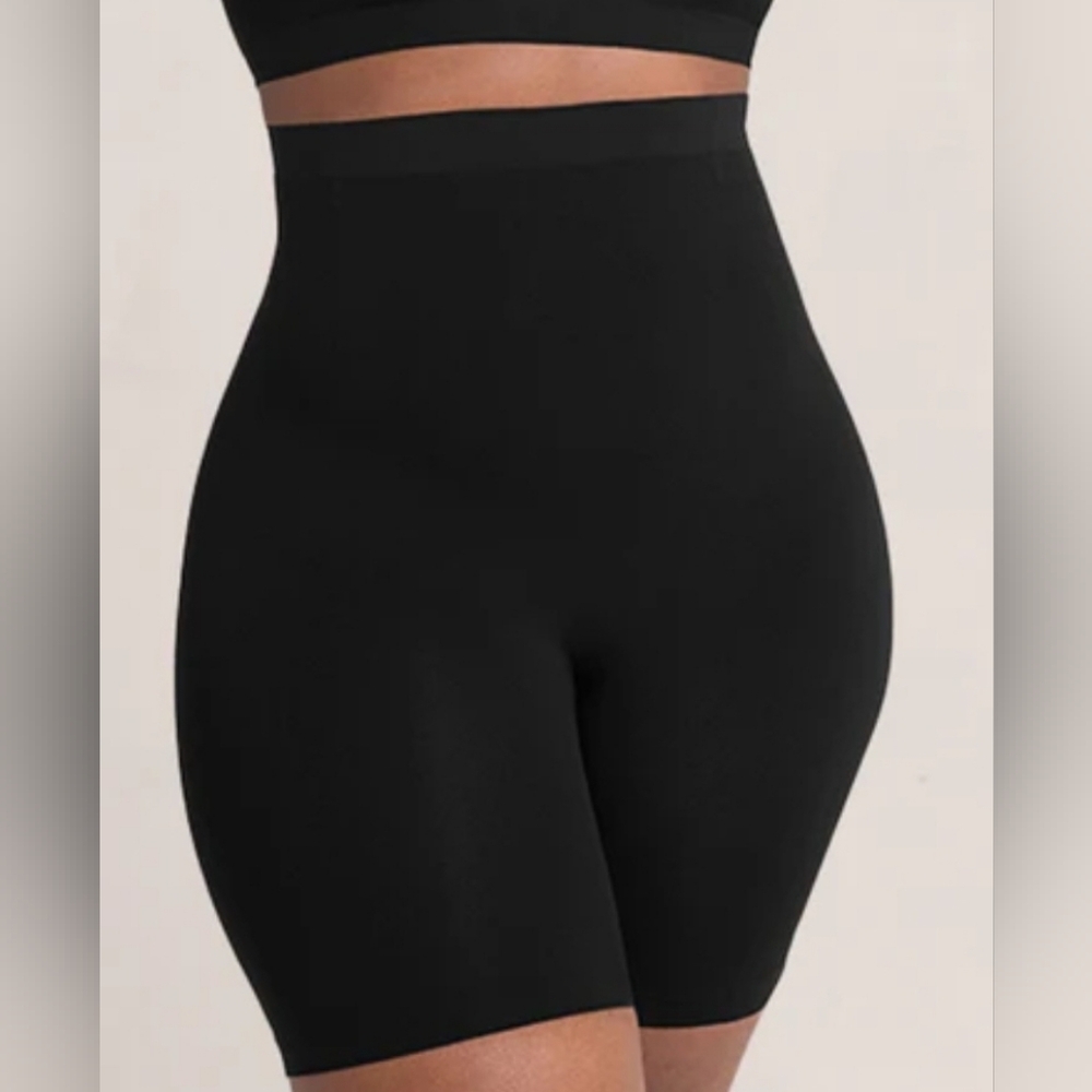 Shapermint Essentials High Rise Black Biker Shorts 2XL